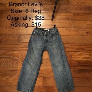 Boys jeans Levi’s 6 regular